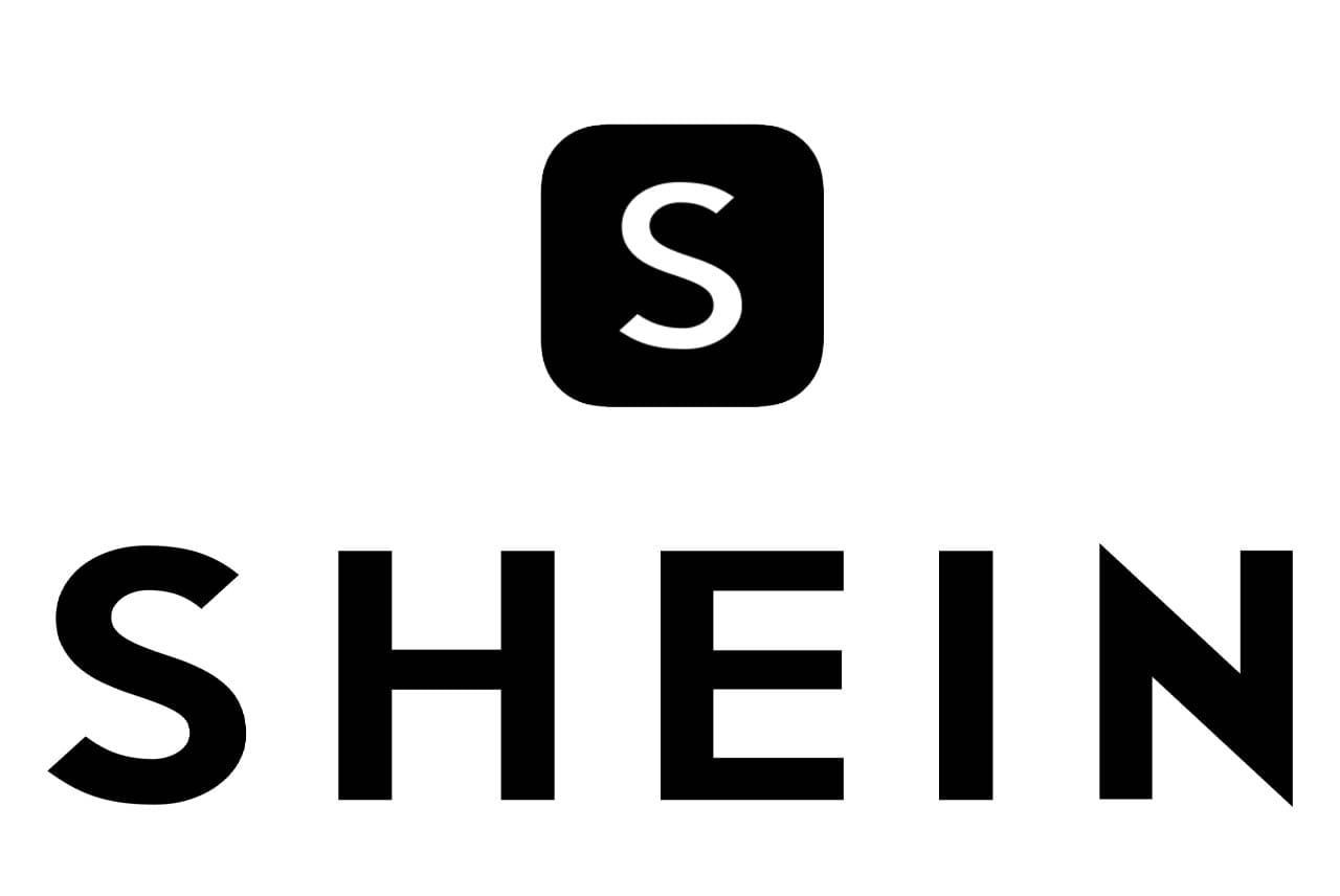 Black and white SHEIN logo with S in a rounded square above the text.